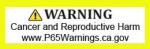 image of California Prop 65 warning label
